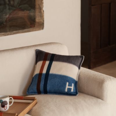 エルメス　クッション　ジャカード　アルブル　タータン エルメス クッション ジャカード アルブル タータン エルメス